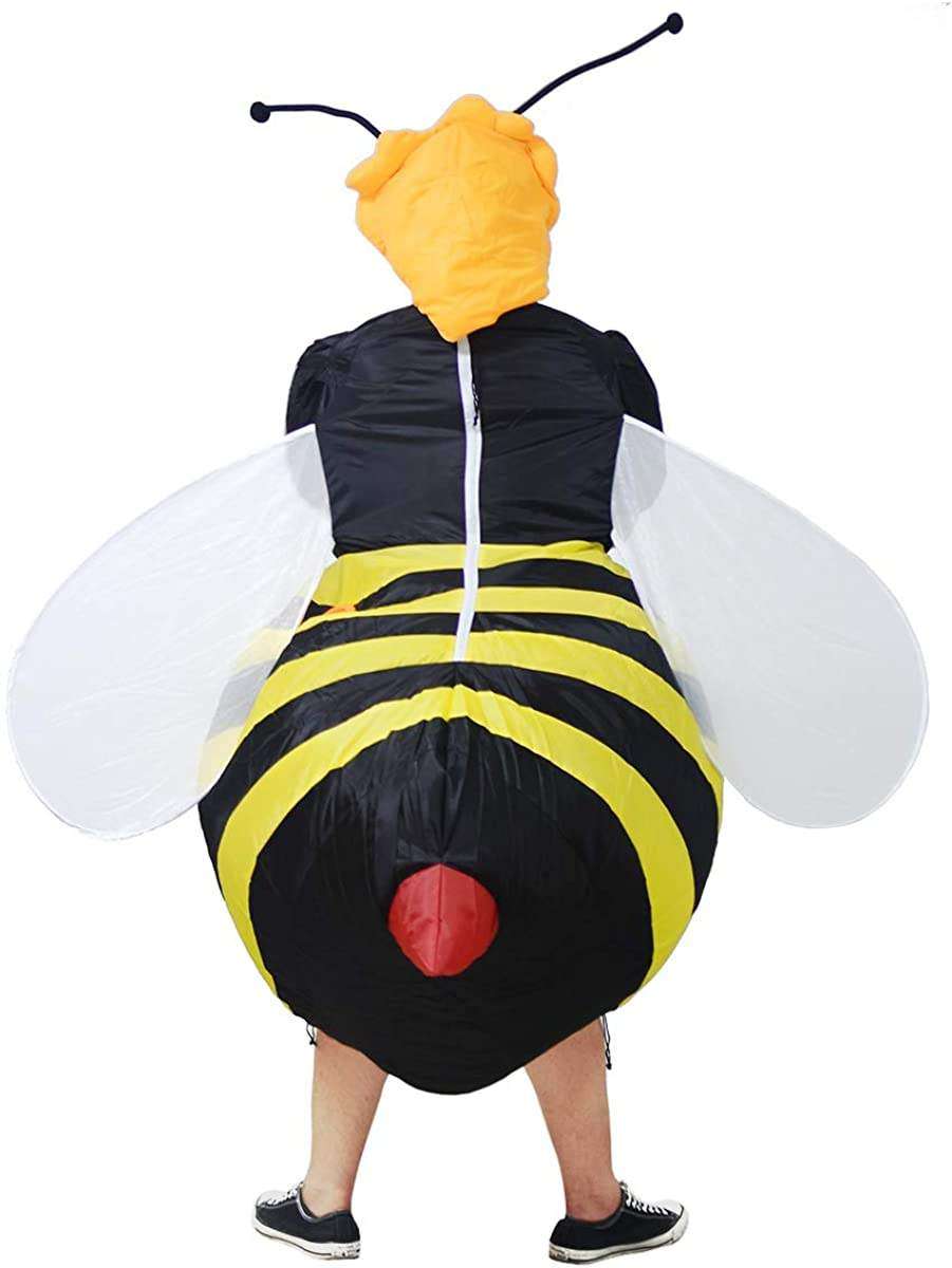 JYZCOS Inflatable Bumble Bee Costume Adult Blow up Halloween Fancy Dress 4