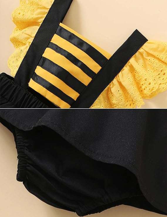 AGQT Baby Girl's Bee Costume 1st Halloween Dress Up Size 0-24 Months 6