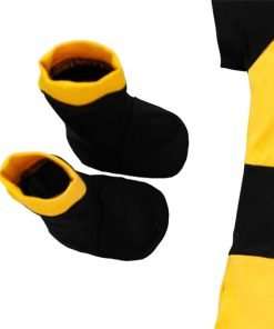 Dressy Daisy Newborn Infant Baby Honey Bee Onesie Romper Costume Bodysuit Set with Wings, Socks and Hat Size 0 to 12 Months 5