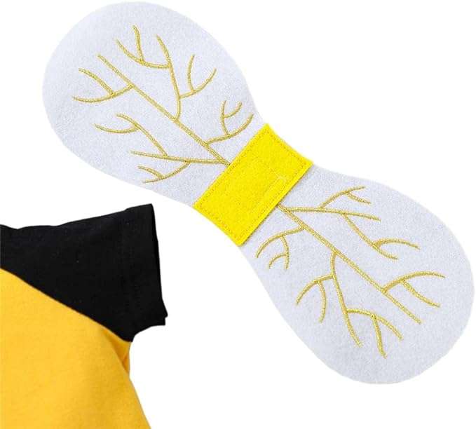 Dressy Daisy Newborn Infant Baby Honey Bee Onesie Romper Costume Bodysuit Set with Wings, Socks and Hat Size 0 to 12 Months 6