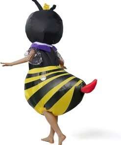 Spooktacular Creations Adult Inflatable Costume Full Body Bumble Bee Air Blow-up Deluxe Halloween Bee Costume 5