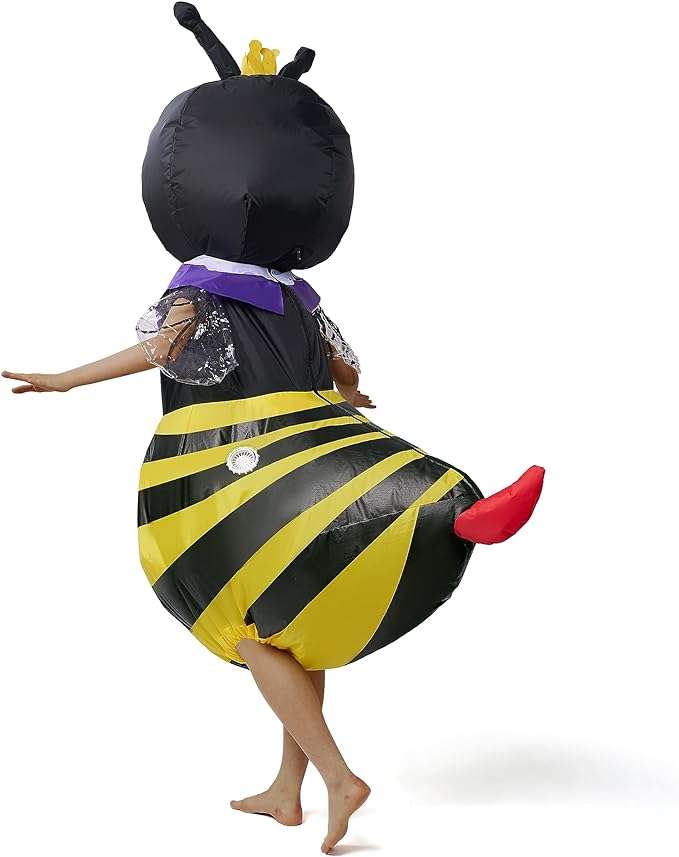 Spooktacular Creations Adult Inflatable Costume Full Body Bumble Bee Air Blow-up Deluxe Halloween Bee Costume 5
