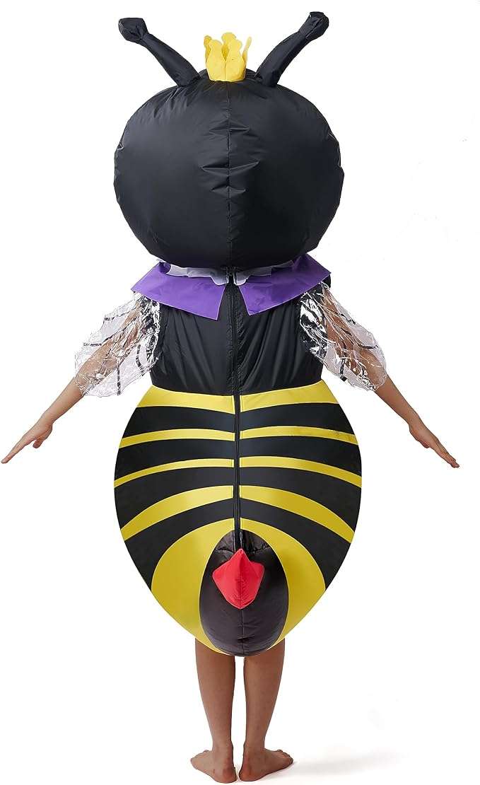 Spooktacular Creations Adult Inflatable Costume Full Body Bumble Bee Air Blow-up Deluxe Halloween Bee Costume 6