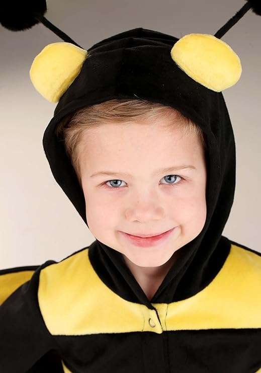 Toddler Bumble Bee Costume Cute Bumblebee Jumpsuit for Boys and Girls, Toddler Halloween Costume Roleplay Outfit 4
