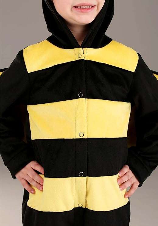 Toddler Bumble Bee Costume Cute Bumblebee Jumpsuit for Boys and Girls, Toddler Halloween Costume Roleplay Outfit 5