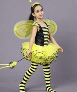 Bumble Bee Costume, Princess Fancy Dress Up(Tutu, Wings, Antenna) - 4