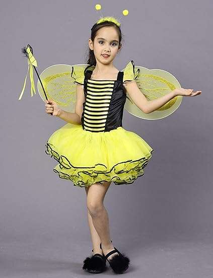 Bumble Bee Costume, Princess Fancy Dress Up(Tutu, Wings, Antenna) - 6