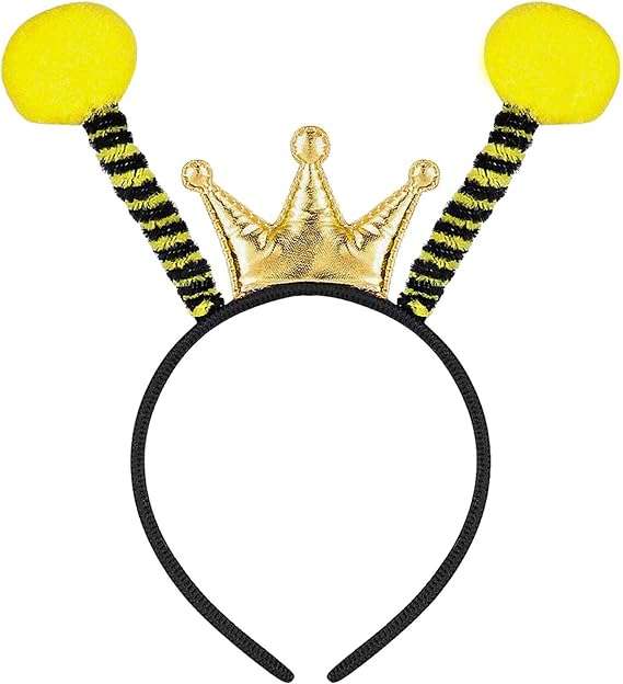 Funnlot Bee Headbands, 2PCS Bee Antenna Headband Bee Costume Accessories Insect Hair Address Bee Ant Ladybug Hair Band Kids Adult Halloween Cosplay Bee Birthday Party Favors - 1