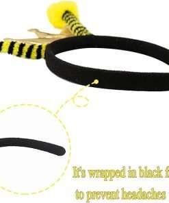 Funnlot Bee Headbands, 2PCS Bee Antenna Headband Bee Costume Accessories Insect Hair Address Bee Ant Ladybug Hair Band Kids Adult Halloween Cosplay Bee Birthday Party Favors - 3