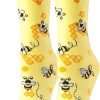 HAPPYPOP Funny Bee Gifts Dino Gifts for Women Girls, Novelty Teeth Flamingo Cat Socks for Women - 1