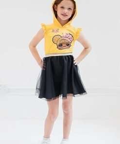 L.O.L. Surprise! Queen Bee Girls Mesh Dress Toddler to Big Kid - 2