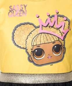 L.O.L. Surprise! Queen Bee Girls Mesh Dress Toddler to Big Kid - 4