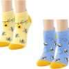 Zmart Funny Ankle Socks for Women Corgi Llama Rooster Socks, Novelty Bee Teeth Corgi Llama Cow Chicken Gifts - 1