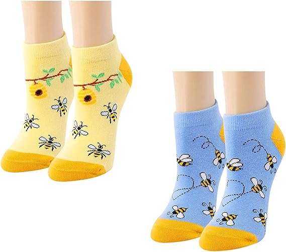Zmart Funny Ankle Socks for Women Corgi Llama Rooster Socks, Novelty Bee Teeth Corgi Llama Cow Chicken Gifts - 1