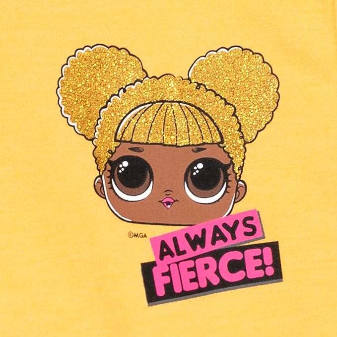 L.O.L. Surprise! Queen Bee Girls French Terry Cosplay Dress Little Kid to Big Kid - 6