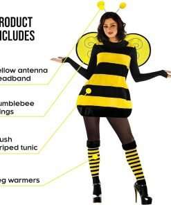 Morph Queen Bee Costume Women - Bee Costume Adult - Bumble Bee Costume - Adult Bumblebee Costume Women - 2