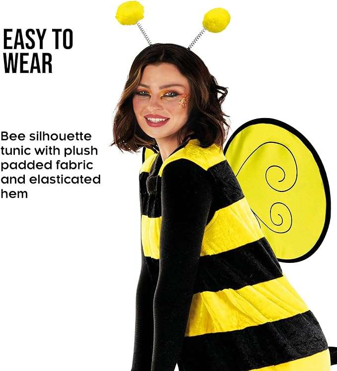 Morph Queen Bee Costume Women - Bee Costume Adult - Bumble Bee Costume - Adult Bumblebee Costume Women - 3