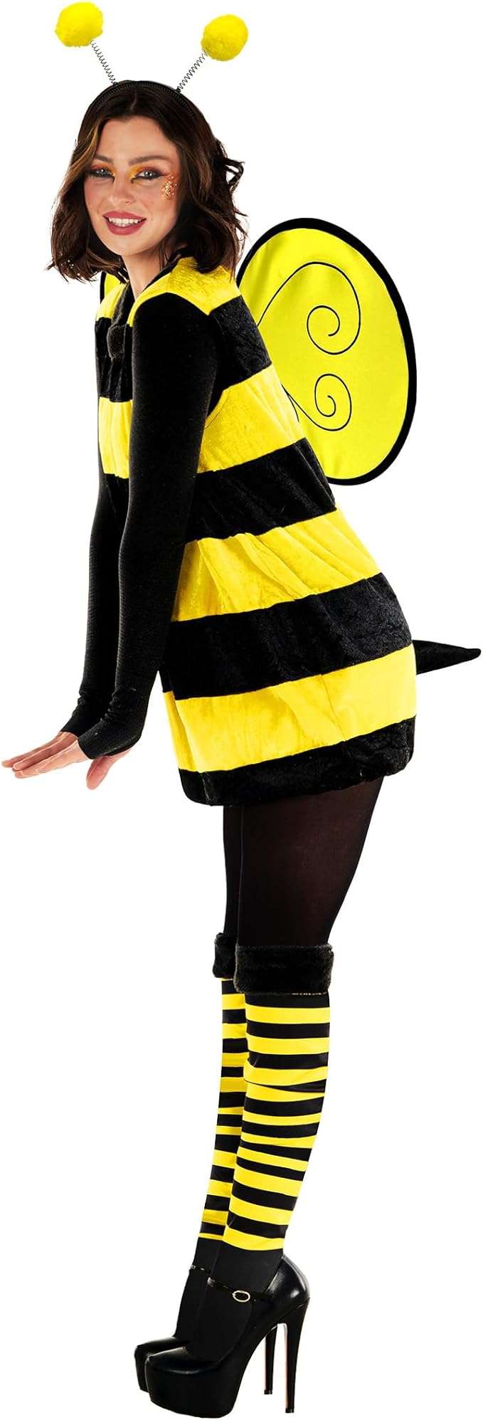Morph Queen Bee Costume Women - Bee Costume Adult - Bumble Bee Costume - Adult Bumblebee Costume Women - 4