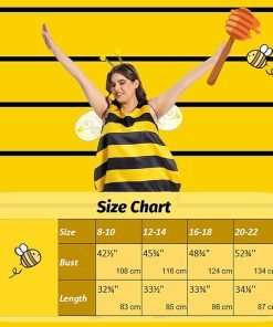 Seawhisper Halloween Bee Costume for Women 8-22 - 6
