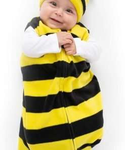 Baby Fleece Sleep Sack - Infant Wearable Blanket Newborn Swaddle Sleepbag & Hat - 1