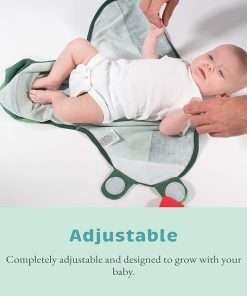 Cuddle Club Baby Swaddle - 100% Cotton Adjustable Velcro Newborn Blanket Wrap - with Novelty Hat Beanie - 4