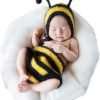 Newborn Monthly Baby Photography Prop Outfits Boys Girl Bee Hat Clothes Photo Shoot Costume - 1