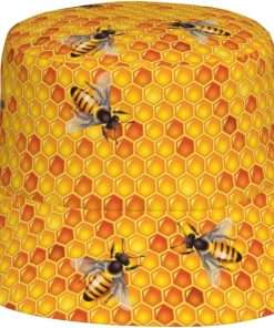 Cute Kawaii Light Blue Cat Cartoon Print Bucket Hat Fisherman Fishing Sun Cap for Adult Women Men Girl Boy Unisex - 1