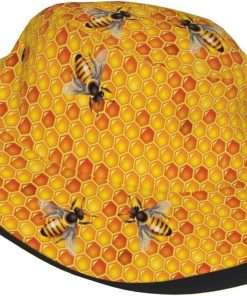 Cute Kawaii Light Blue Cat Cartoon Print Bucket Hat Fisherman Fishing Sun Cap for Adult Women Men Girl Boy Unisex - 2