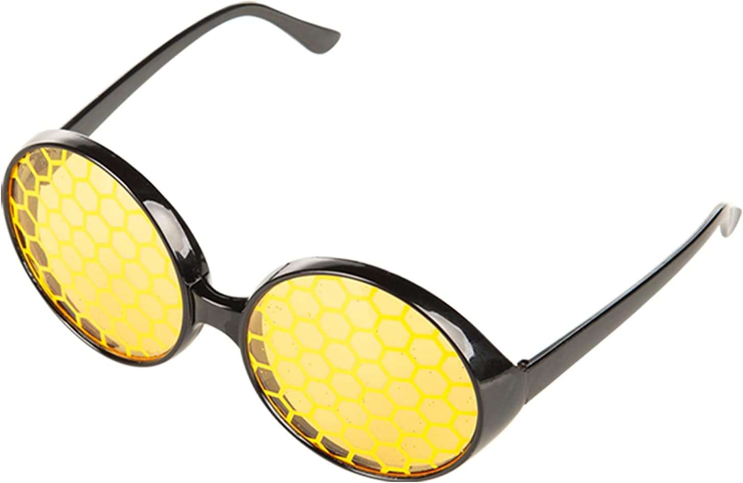 Funcredible Bumblebee Glasses - Bumble Bee Sunglasses - Honey Bee Costume - Bumble Bee Costume Accessories for Adults and Kids - 1
