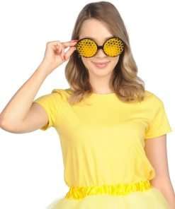 Funcredible Bumblebee Glasses - Bumble Bee Sunglasses - Honey Bee Costume - Bumble Bee Costume Accessories for Adults and Kids - 3