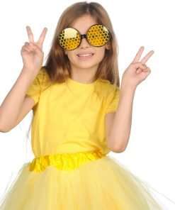 Funcredible Bumblebee Glasses - Bumble Bee Sunglasses - Honey Bee Costume - Bumble Bee Costume Accessories for Adults and Kids - 4