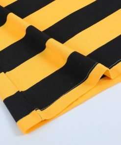 Funny World Men's Striped T-Shirt Crewneck Long Sleeves Basic Casual Top - 4