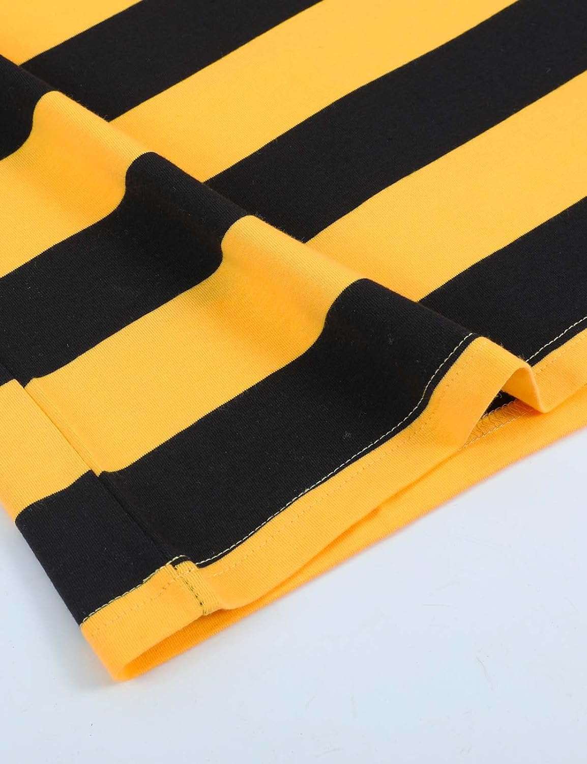 Funny World Men's Striped T-Shirt Crewneck Long Sleeves Basic Casual Top - 4