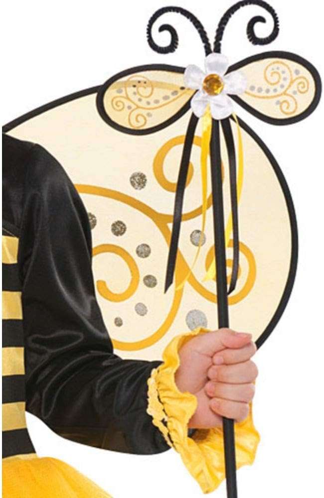 Ballerina Bee Costume Set - Adorable Kids Black & Yellow Dress-Up Outfit (Size 4-6) - Perfect For Parties, Dance Performances & Creative Play - 3