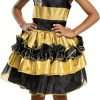 Disguise Queen Bee Deluxe Child Costume, Yellow, Medium-(7-8) - 1