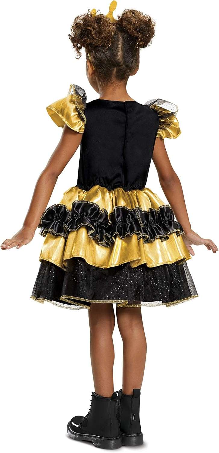 Disguise Queen Bee Deluxe Child Costume, Yellow, Medium-(7-8) - 2