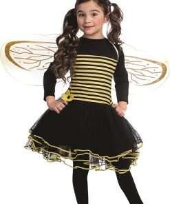 Dress Up America Bumblebee Costume For Girls - Bumble Bee Dress For Kids - 1