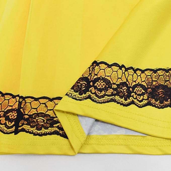 Girls Honeybee Dress Bee Costume Birthday Party Dress Halloween Cosplay Outfits - 4