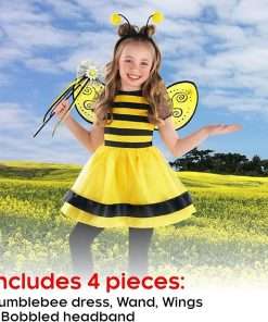 Morph Bumble Bee Costume Girls Bee Costume Kids Girls Bumblebee Costume Kids Bee Costume Toddler Bumble Bee Costume Baby Girl - 2