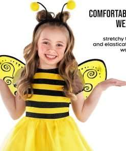 Morph Bumble Bee Costume Girls Bee Costume Kids Girls Bumblebee Costume Kids Bee Costume Toddler Bumble Bee Costume Baby Girl - 3