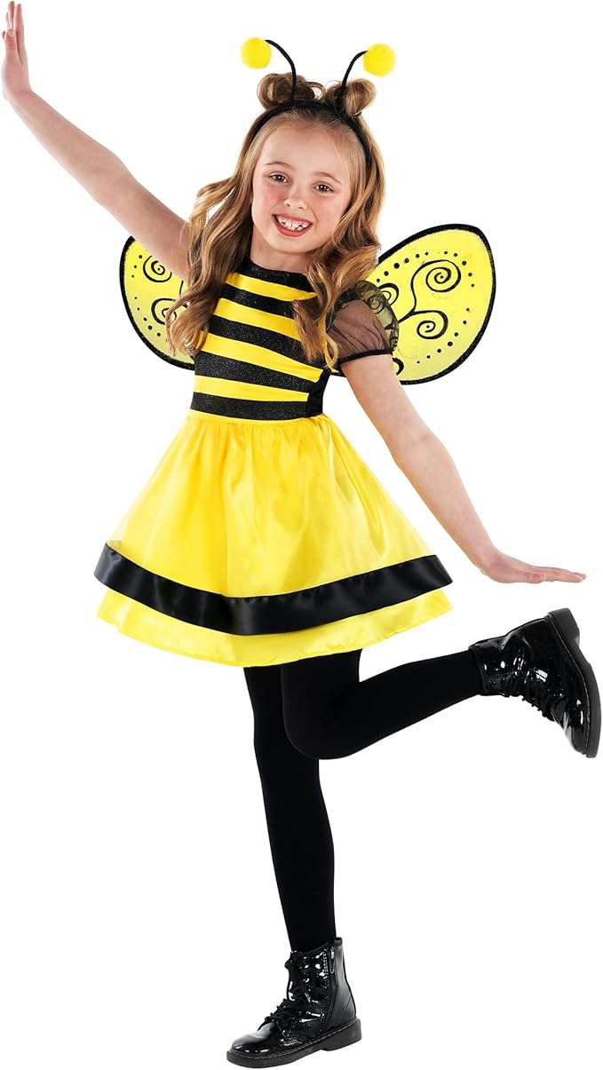 Morph Bumble Bee Costume Girls Bee Costume Kids Girls Bumblebee Costume Kids Bee Costume Toddler Bumble Bee Costume Baby Girl - 5