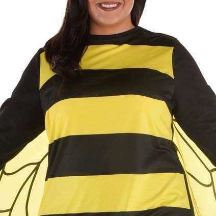 Amscan womens Black & Yellow Queen Bee Costume Set - Perfect for Parties & Themed-events - 6