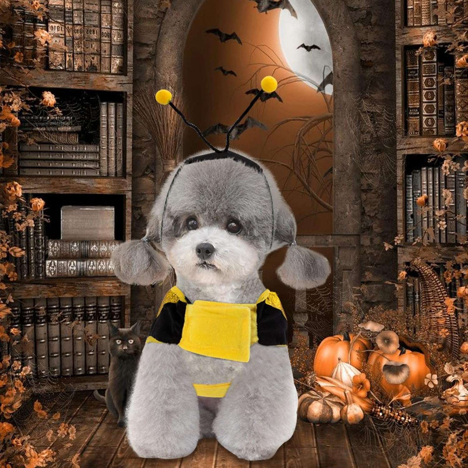 Dog Bee Costume Halloween Costumes for Dogs Pet Bee Costume, Halloween Bee Dog Costume Pet Bumblebee Costume, Dog Bumblebee Costume Pet Halloween Costumes - 6