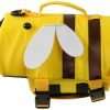 Dog Life Jacket Shark Life Vest with Rescue Handle Cute Bees Costume Girl Adjustable High Buoyancy Swimwear for Small Medium Large Dogs Boy Swimsuit Clothes for Pets - 1