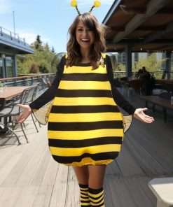 HOMELEX Bumble Bee Costume for Women Funny Animal Halloween Adult Costumes - 5