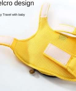 Little Bee Cute cat Leash Vest-Style cat Rope Walking cat Anti Breaking Loose Adjustable Out pet leashing Device (Mesh Wings (with Zipper), XL) Yellow - 2