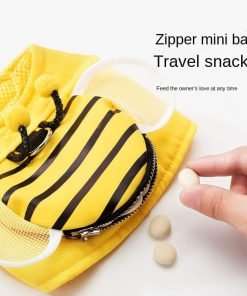 Little Bee Cute cat Leash Vest-Style cat Rope Walking cat Anti Breaking Loose Adjustable Out pet leashing Device (Mesh Wings (with Zipper), XL) Yellow - 3