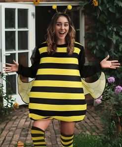 MCJC Bumblebee Adult Costume, Funny Halloween Costume, Women's Size Medium - 3