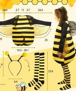 MCJC Bumblebee Adult Costume, Funny Halloween Costume, Women's Size Medium - 4