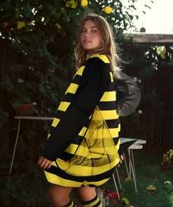 MCJC Bumblebee Adult Costume, Funny Halloween Costume, Women's Size Medium - 6